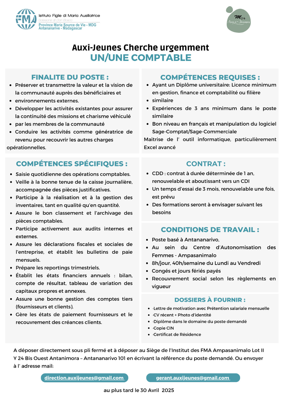 UN/UNE COMPTABLE